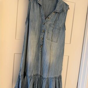 Elan Light Blue Denim Top